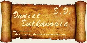 Daniel Dulkanović vizit kartica